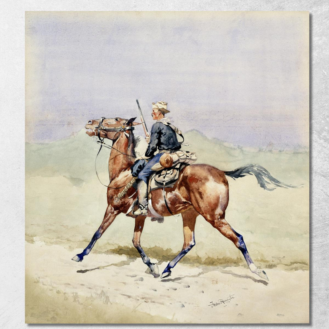 L'Avanguardia Frederic Remington frm36 quadro stampato su tela L'Avanguardia Frederic Remington frm36 quadro stampato su tela
