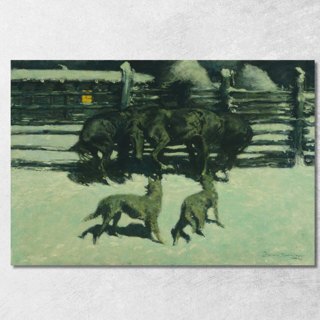 La Richiesta Di Aiuto Frederic Remington frm39 quadro stampato su tela La Richiesta Di Aiuto Frederic Remington frm39 quadro stampato su tela