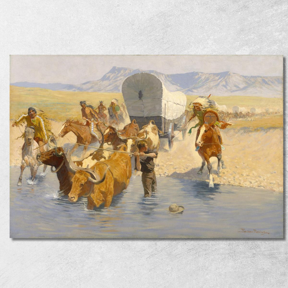 Gli Emigranti Frederic Remington frm44 quadro stampato su tela Gli Emigranti Frederic Remington frm44 quadro stampato su tela