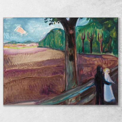 Notte D'Estate Notte D'Estate Edvard Munch em288 quadro stampato su tela