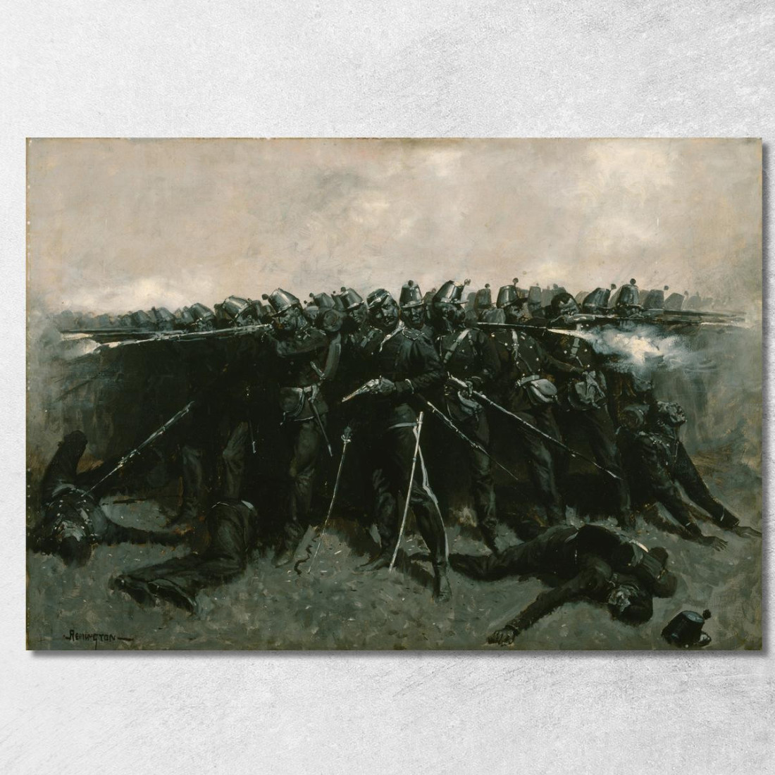 La Piazza Della Fanteria Frederic Remington frm49 quadro stampato su tela La Piazza Della Fanteria Frederic Remington frm49 quadro stampato su tela