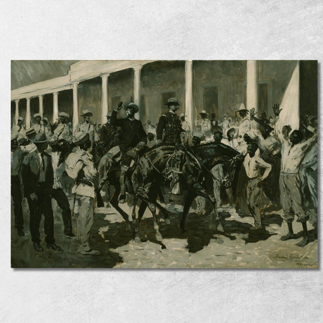 Il Ritorno Di Gomez All'Avana Frederic Remington frm57 quadro stampato su tela Il Ritorno Di Gomez All'Avana Frederic Remington frm57 quadro stampato su tela