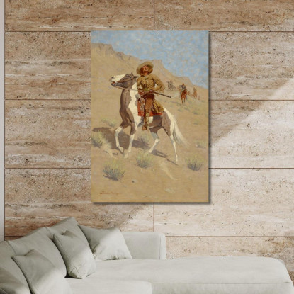 Lo Scout Frederic Remington frm59 quadro stampato su tela