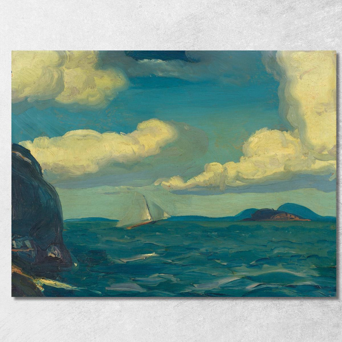Una Brezza Fresca George Wesley Bellows gwb2 quadro stampato su tela Una Brezza Fresca George Wesley Bellows gwb2 quadro stampato su tela