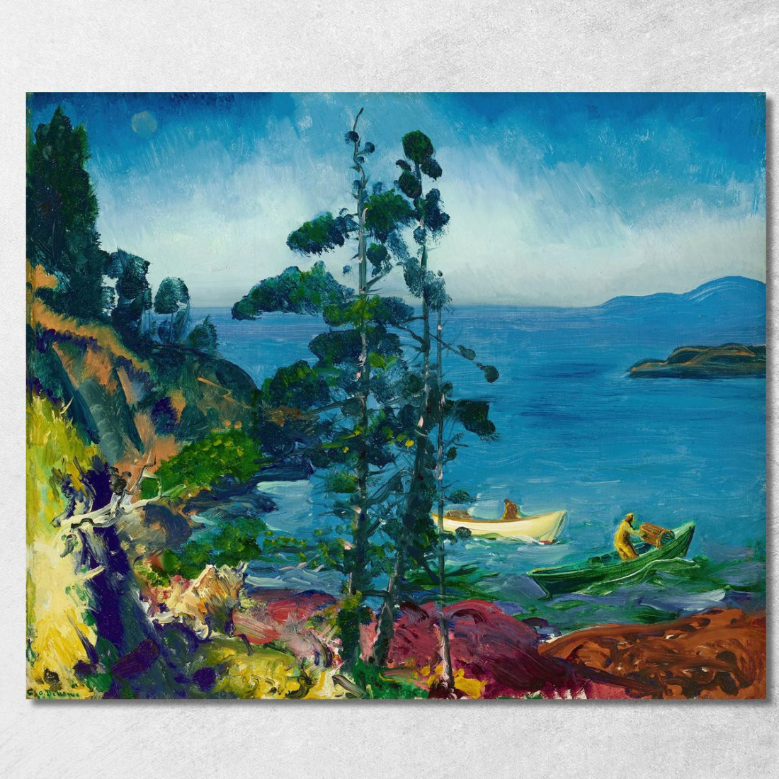 Serata Blu Che Si Occupa Delle Nasse Per Aragoste Mattina Presto George Wesley Bellows gwb17 quadro stampato su tela Serata Blu Che Si Occupa Delle Nasse Per Aragoste Mattina Presto George Wesley Bellows gwb17 quadro stampato su tela