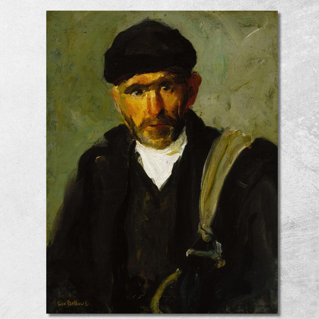 Vecchio Pescatore George Wesley Bellows gwb43 quadro stampato su tela Vecchio Pescatore George Wesley Bellows gwb43 quadro stampato su tela
