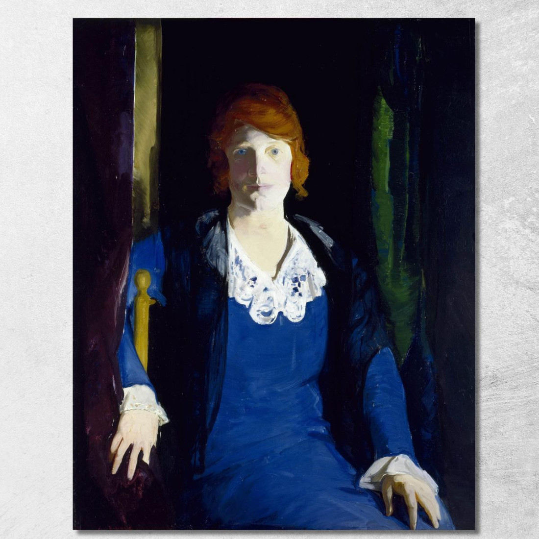 Ritratto Di Florence Pierce George Wesley Bellows gwb50 quadro stampato su tela Ritratto Di Florence Pierce George Wesley Bellows gwb50 quadro stampato su tela