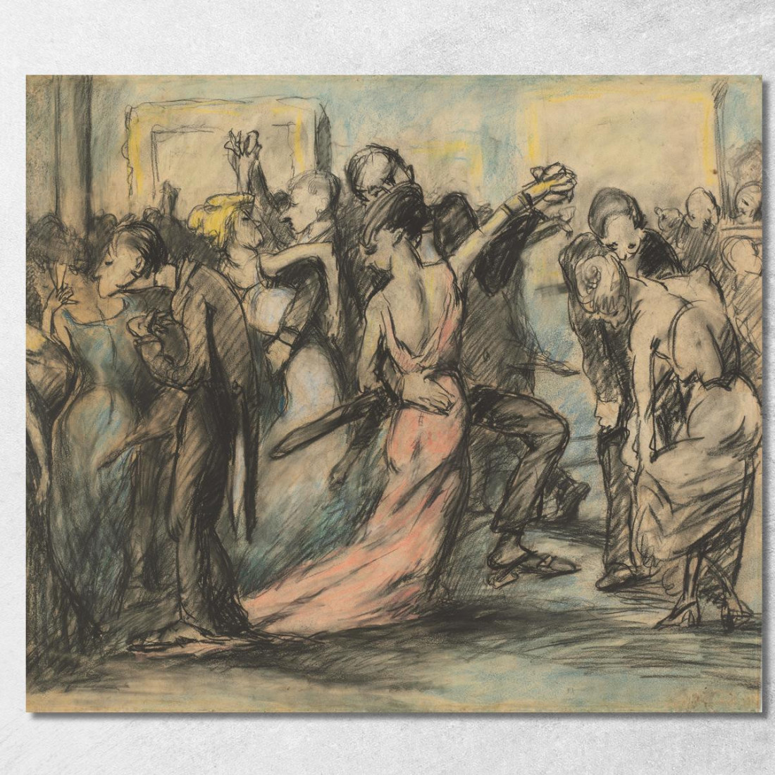 Ballo Della Società Verso George Wesley Bellows gwb55 quadro stampato su tela Ballo Della Società Verso George Wesley Bellows gwb55 quadro stampato su tela