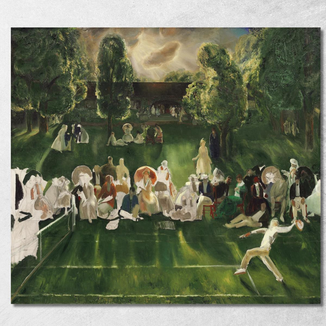 Torneo Di Tennis George Wesley Bellows gwb59 quadro stampato su tela Torneo Di Tennis George Wesley Bellows gwb59 quadro stampato su tela