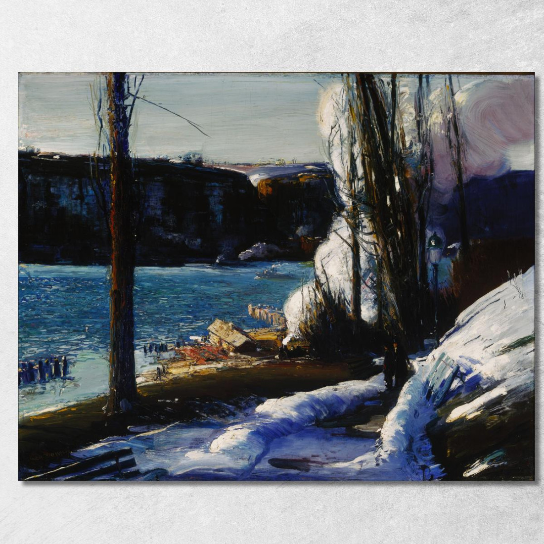 Le Palizzate George Wesley Bellows gwb69 quadro stampato su tela Le Palizzate George Wesley Bellows gwb69 quadro stampato su tela