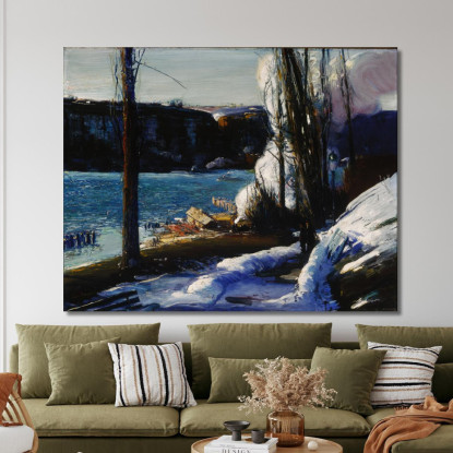 Le Palizzate George Wesley Bellows gwb69 quadro stampato su tela