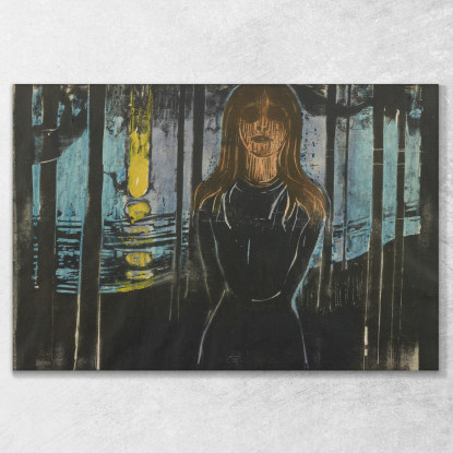 Notte D'Estate. La Voce Edvard Munch em302 quadro stampato su tela