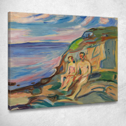 Prendere Il Sole Edvard Munch em304 quadro stampato su tela