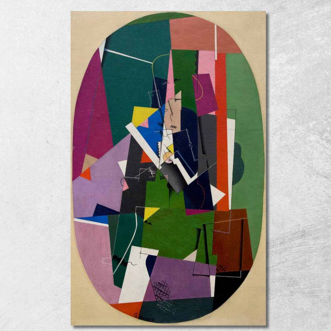 Fuga 2 Georges Valmier gvl36 quadro stampato su tela Fuga 2 Georges Valmier gvl36 quadro stampato su tela