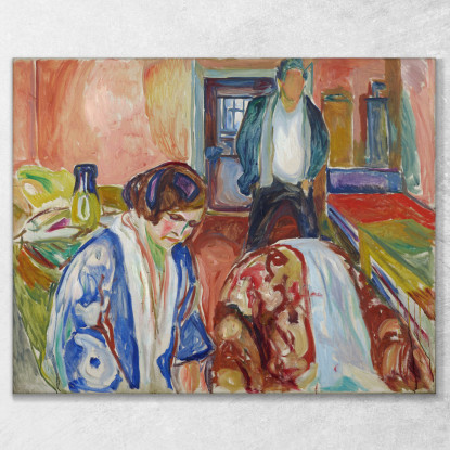 L'Artista E Il Suo Modello Edvard Munch em309 quadro stampato su tela