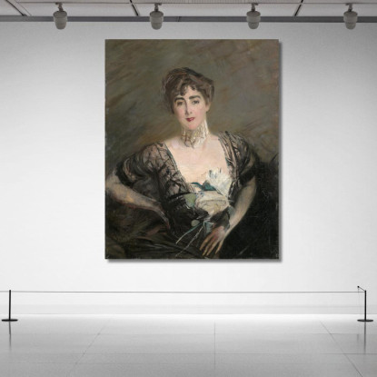 Ritratto Di Josefina Alvear De Errazuriz Giovanni Boldini gbd50 quadro stampato su tela
