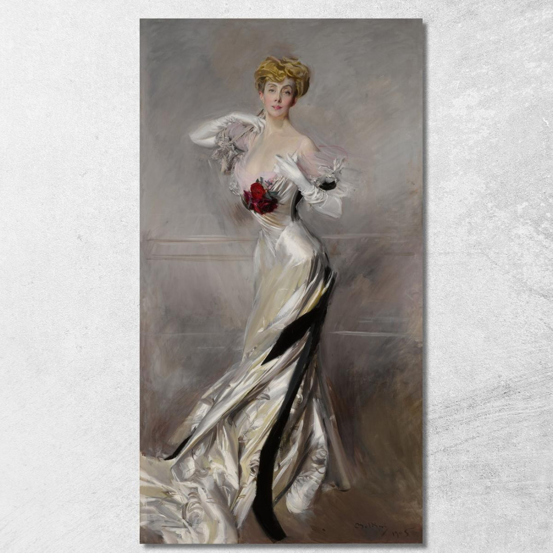 Ritratto Della Contessa Zichy Giovanni Boldini gbd55 quadro stampato su tela Ritratto Della Contessa Zichy Giovanni Boldini gbd55 quadro stampato su tela