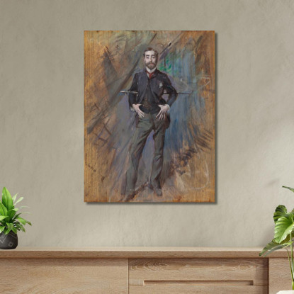 Ritratto Di John Singer Sargent Giovanni Boldini gbd62 quadro stampato su tela