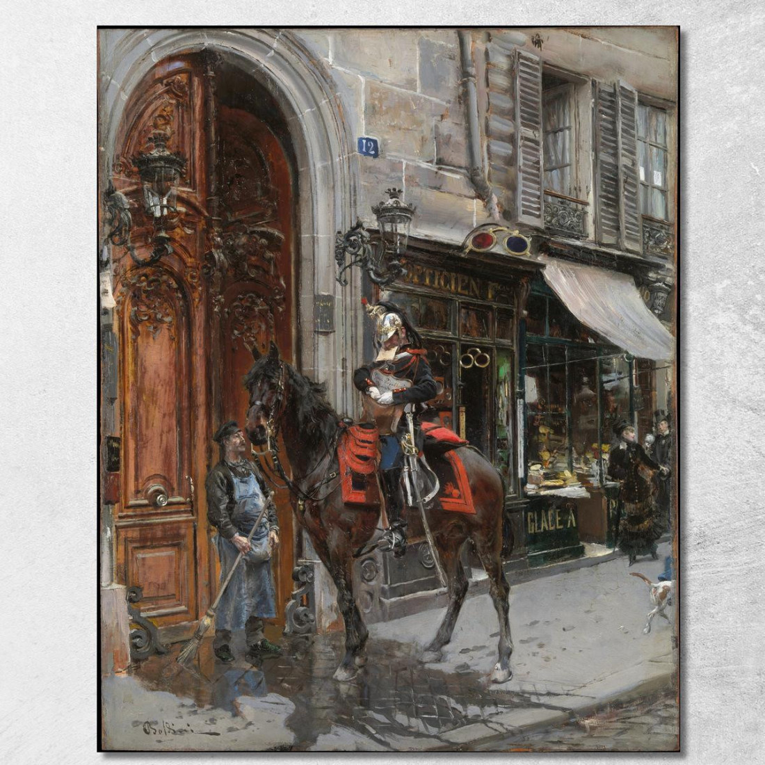 Il Portatore Di Spedizioni Giovanni Boldini gbd84 quadro stampato su tela Il Portatore Di Spedizioni Giovanni Boldini gbd84 quadro stampato su tela