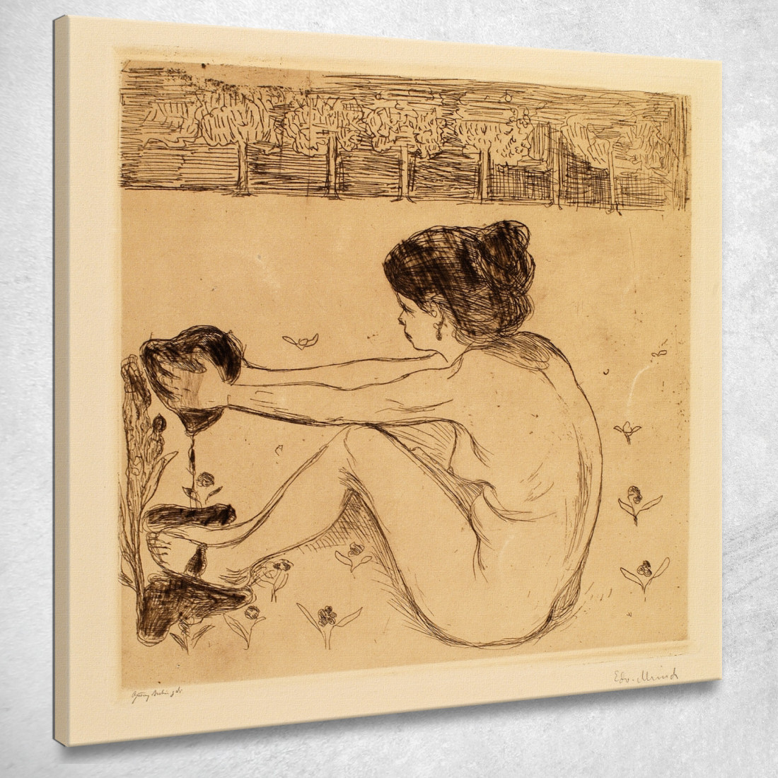 La Ragazza E Il Cuore Edvard Munch em324 quadro stampato su tela La Ragazza E Il Cuore Edvard Munch em324 quadro stampato su tela