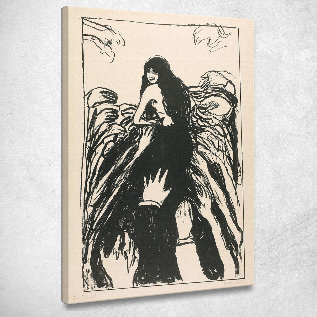 Le Mani Edvard Munch em329 quadro stampato su tela Le Mani Edvard Munch em329 quadro stampato su tela