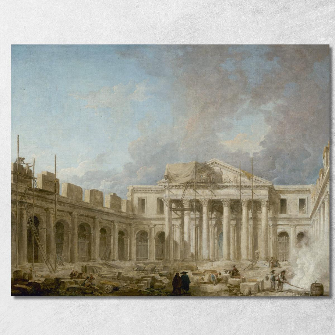 La Scuola Di Chirurgia In Costruzione Hubert Robert hrb72 quadro stampato su tela La Scuola Di Chirurgia In Costruzione Hubert Robert hrb72 quadro stampato su tela