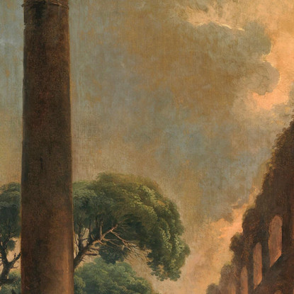 La Fontana Hubert Robert hrb100 quadro stampato su tela