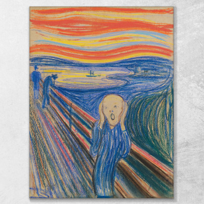 L'Urlo 2 Edvard Munch em339 quadro stampato su tela