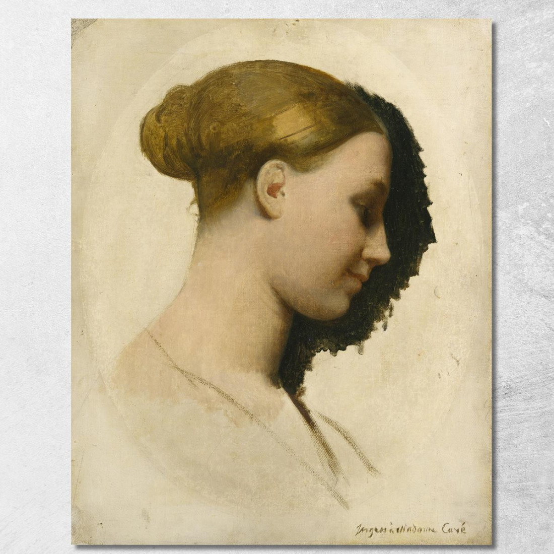 Nasce Madame Edmond Cavé Marie-Élisabeth Blavot Jean Auguste Dominique Ingres jad19 quadro stampato su tela Nasce Madame Edmond Cavé Marie-Élisabeth Blavot Jean Auguste Dominique Ingres jad19 quadro stampato su tela