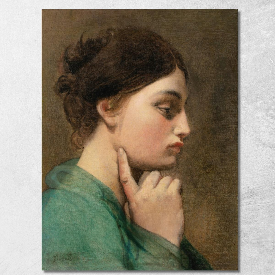 Odissea Studio Della Figura Per L'Apoteosi Di Omero Jean Auguste Dominique Ingres jad26 quadro stampato su tela Odissea Studio Della Figura Per L'Apoteosi Di Omero Jean Auguste Dominique Ingres jad26 quadro stampato su tela