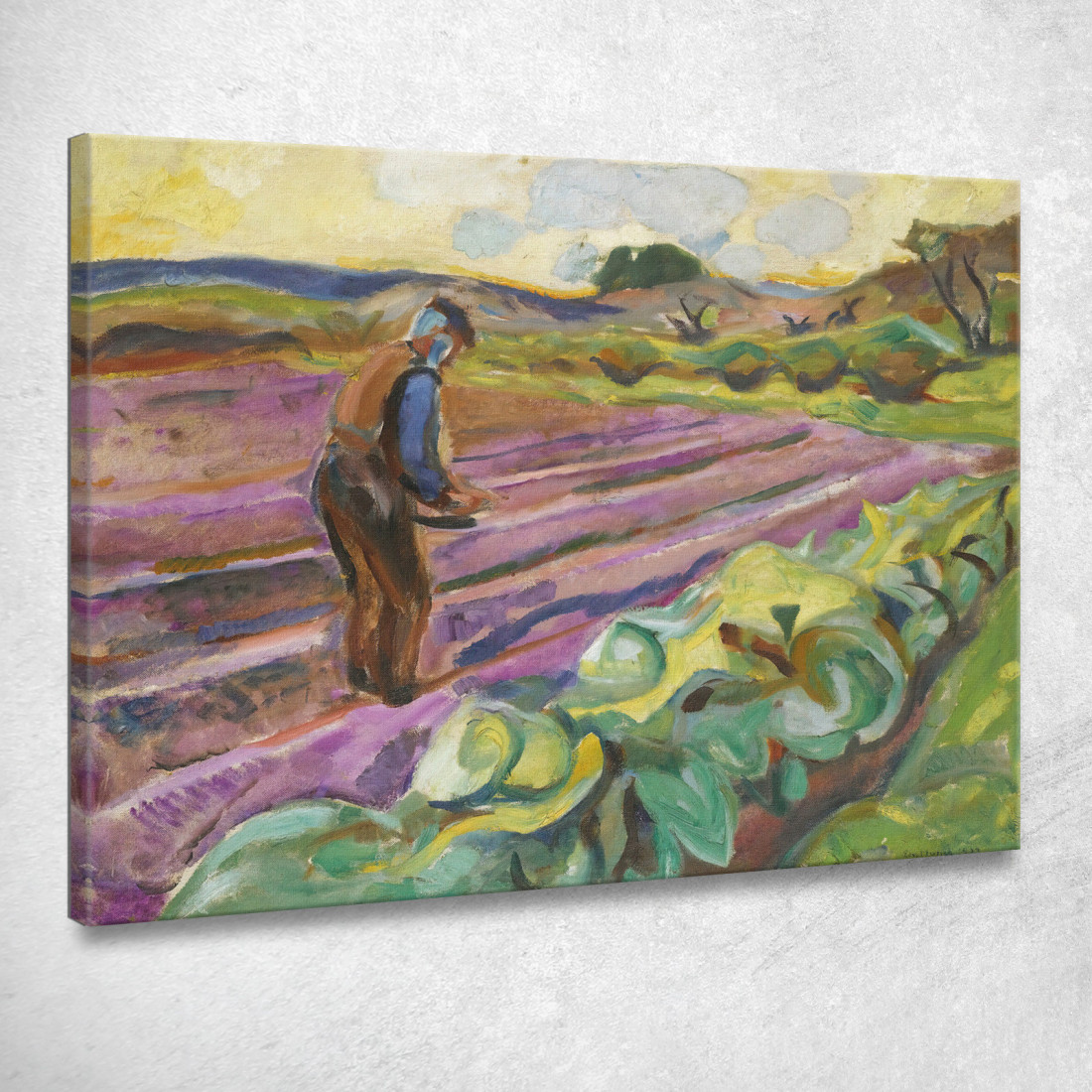 Il Seminatore 2 Edvard Munch em346 quadro stampato su tela Il Seminatore 2 Edvard Munch em346 quadro stampato su tela
