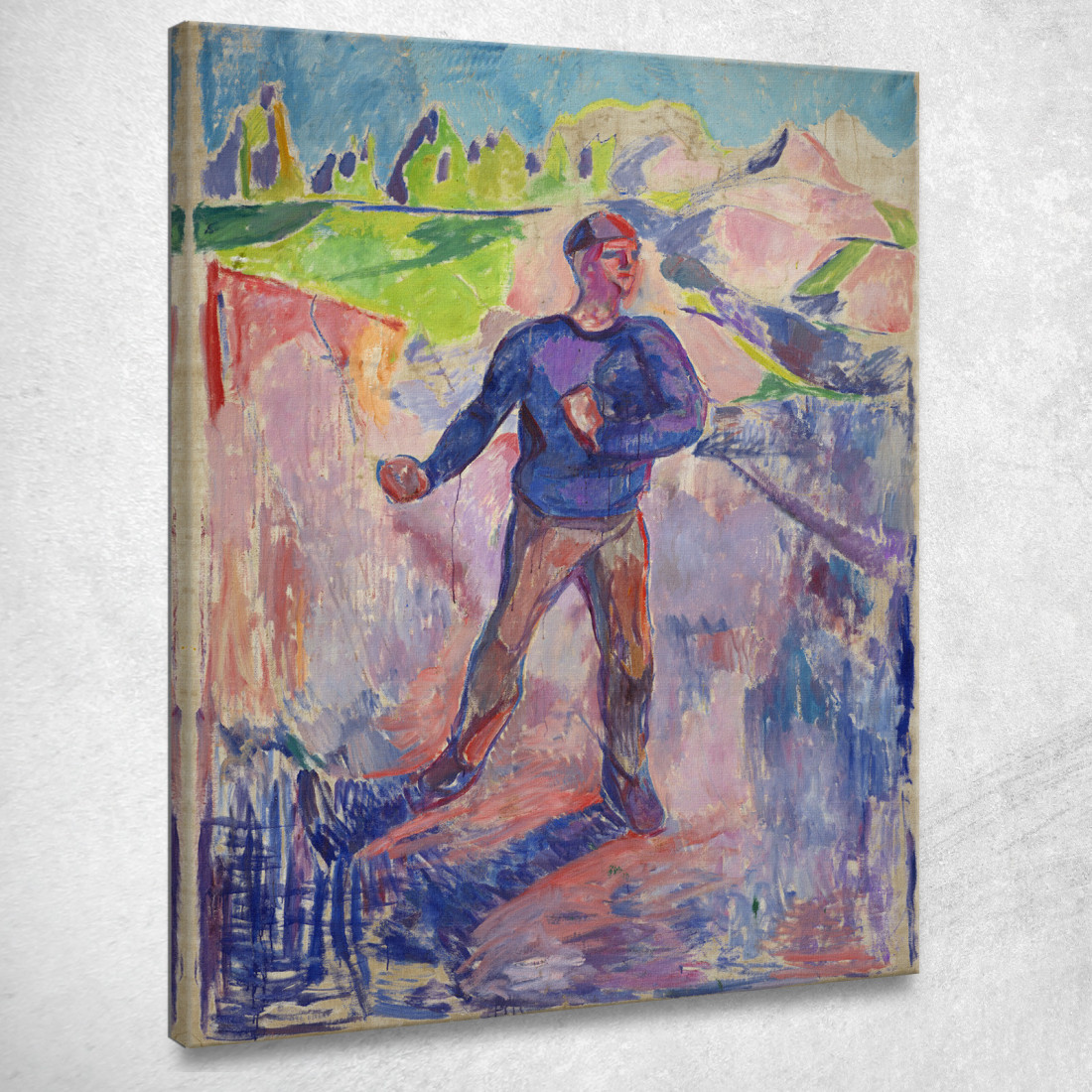 Il Seminatore Edvard Munch em347 quadro stampato su tela Il Seminatore Edvard Munch em347 quadro stampato su tela