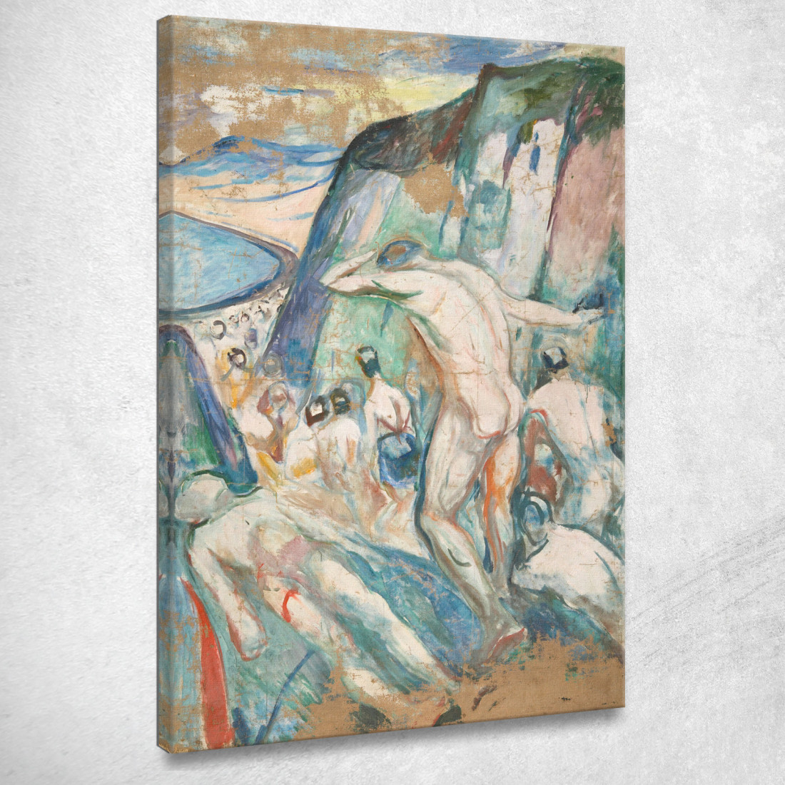 La Parte Destra Della Tempesta Edvard Munch em348 quadro stampato su tela La Parte Destra Della Tempesta Edvard Munch em348 quadro stampato su tela