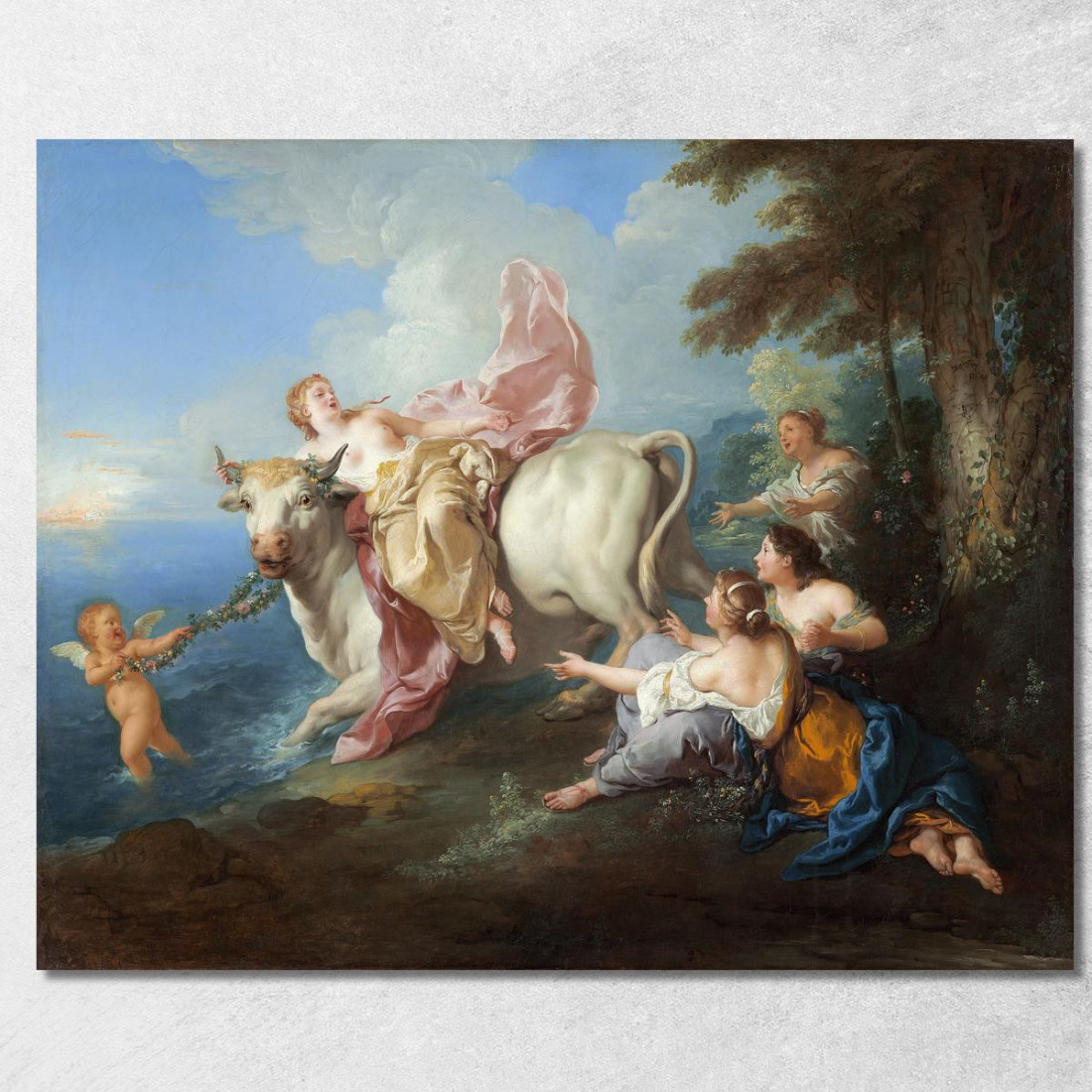 Il Rapimento Di Europa Jean-François de Troy jft28 quadro stampato su tela Il Rapimento Di Europa Jean-François de Troy jft28 quadro stampato su tela