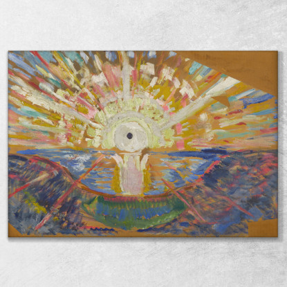 Il Sole Edvard Munch em351 quadro stampato su tela