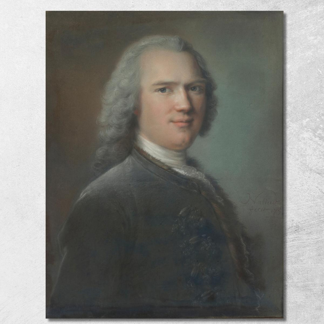 Ritratto Di Un Gentiluomo Jean-Marc Nattier jmn15 quadro stampato su tela Ritratto Di Un Gentiluomo Jean-Marc Nattier jmn15 quadro stampato su tela