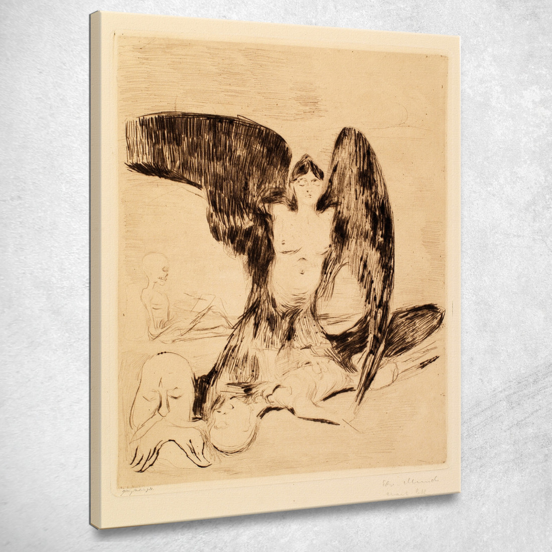 Il Vampiro 2 Edvard Munch em355 quadro stampato su tela Il Vampiro 2 Edvard Munch em355 quadro stampato su tela