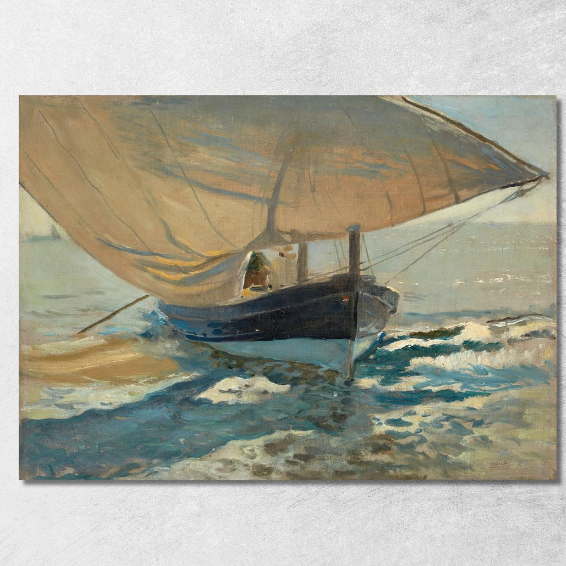 Barche Sulla Spiaggia Barche Da Pesca Sulla Spiaggia Valencia Joaquín Sorolla jsr8 quadro stampato su tela Barche Sulla Spiaggia Barche Da Pesca Sulla Spiaggia Valencia Joaquín Sorolla jsr8 quadro stampato su tela