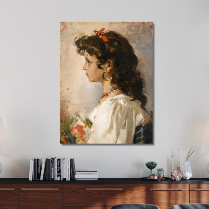 Capo Italiano Joaquín Sorolla jsr14 quadro stampato su tela