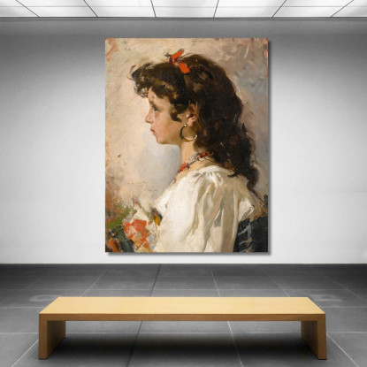 Capo Italiano Joaquín Sorolla jsr14 quadro stampato su tela