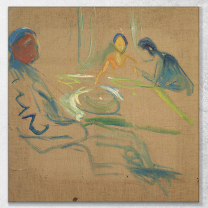 Le Nozze Del Boemo Edvard Munch em359 quadro stampato su tela