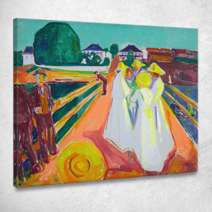 Le Donne Sul Ponte Edvard Munch em361 quadro stampato su tela