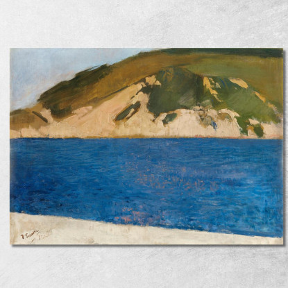 Monte Ulía San Sebastián Joaquín Sorolla jsr62 quadro stampato su tela