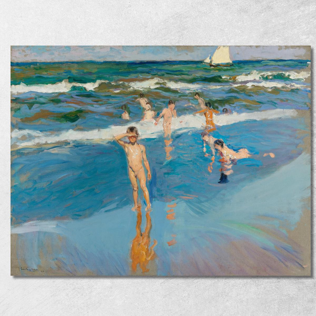 Bambini In Mare Spiaggia Di Valencia Bambini In Mare Spiaggia Di Valencia Joaquín Sorolla jsr69 quadro stampato su tela Bambini In Mare Spiaggia Di Valencia Bambini In Mare Spiaggia Di Valencia Joaquín Sorolla jsr69 quadro stampato su tela