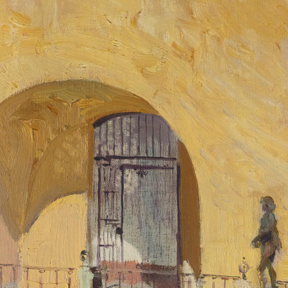 Palazzo Di Carlo V Alcazar Di Siviglia Joaquín Sorolla jsr74 quadro stampato su tela