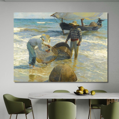 Pescatori Valenciani Pescatori Valenciani Joaquín Sorolla jsr76 quadro stampato su tela