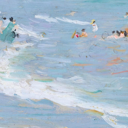 Spiaggia Di Valenza 2 Joaquín Sorolla jsr77 quadro stampato su tela