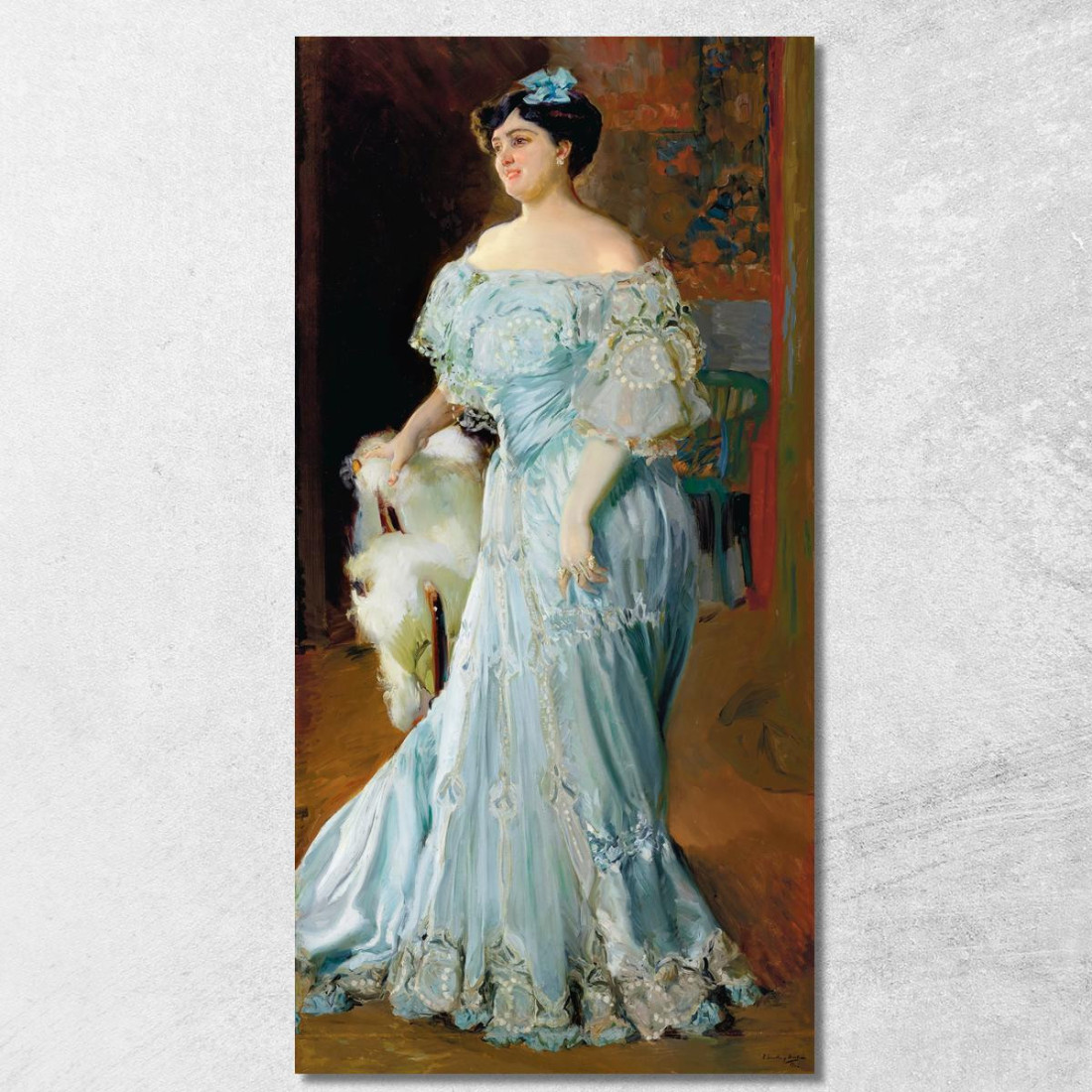 Ritratto Completo In Pelle Di La Tiple Isabel Brú Joaquín Sorolla jsr93 quadro stampato su tela Ritratto Completo In Pelle Di La Tiple Isabel Brú Joaquín Sorolla jsr93 quadro stampato su tela