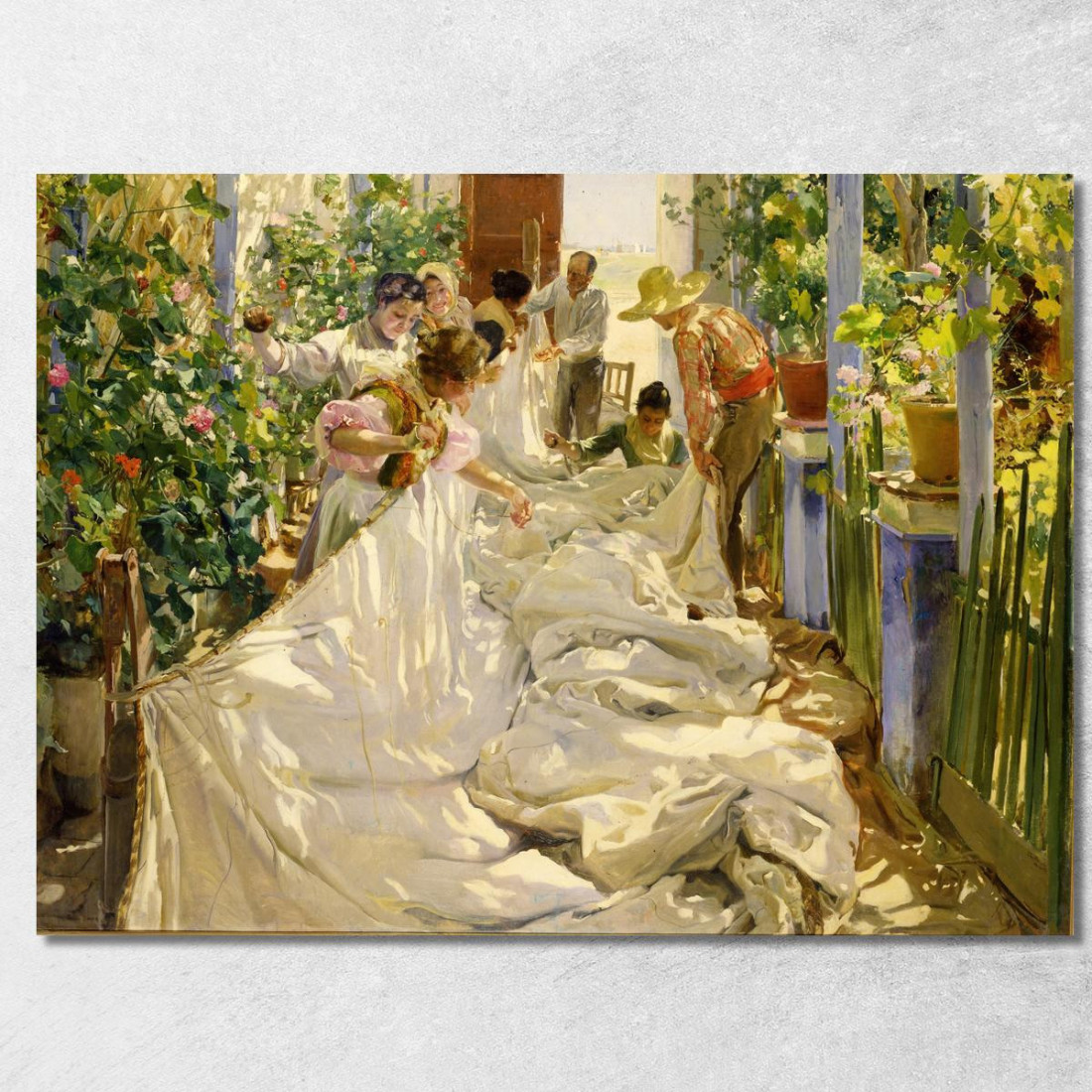 Cucire La Vela Joaquín Sorolla jsr100 quadro stampato su tela Cucire La Vela Joaquín Sorolla jsr100 quadro stampato su tela