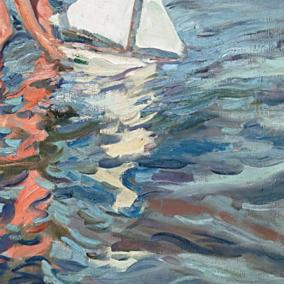 La Piccola Barca A Vela Joaquín Sorolla jsr108 quadro stampato su tela